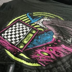 Vans Black Graphic T Shirt Men’s XXL Classic Fit